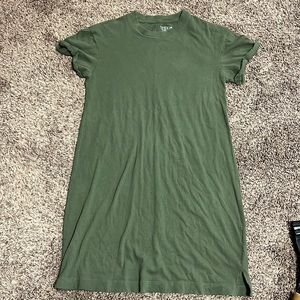 Olive Green T-shirt Dress